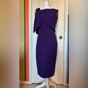 Calvin Klein One Shoulder Purple Dress